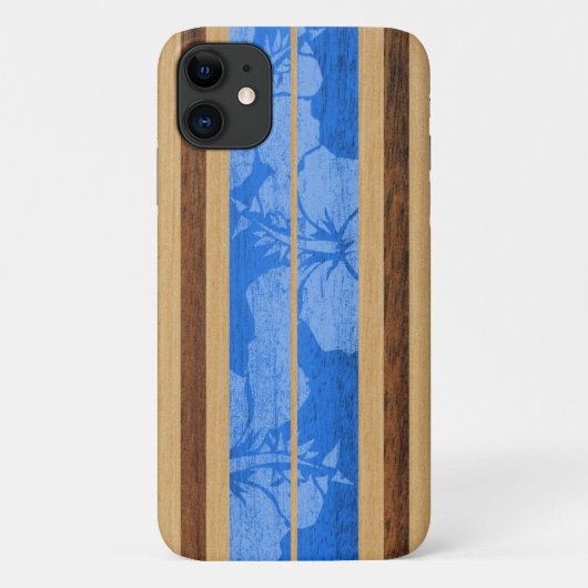 ハロイワサーフボードハワイアン王室のブルー Case-Mate iPhoneケース (裏面)