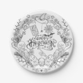 ハロウィお洒落ン ペーパープレート (正面)