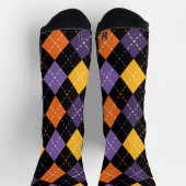 ハロウィよくはしゃぐンアーガイル ソックス (上部)
