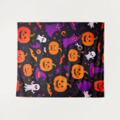 ハロウィよくはしゃぐン タペストリー (正面(横))