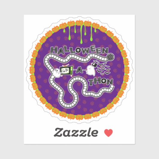 ハロウィエナソンゲームボードサークル幽霊 シール (シート)