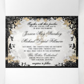 ハロウィエレガントンバラ「一緒に」非メニュー 三つ折り招待状 (内部中)