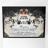 ハロウィエレガントンバラ「一緒に」非メニュー 三つ折り招待状 (内部最初)