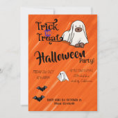 ハロウィカスタムンお洒落おもしろいオモダンレンジ 招待状 (正面)