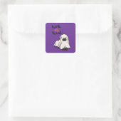 ハロウィカスタムンお洒落おもしろいモダンパープル スクエアシール (バッグ)