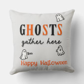 ハロウィカスタムンお洒落グおもしろいレイ幽霊 クッション (裏面)