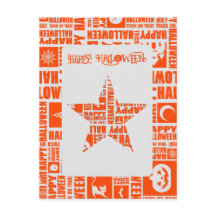 ハロウィカスタムンクールお洒落タイポグラフィオレンジ