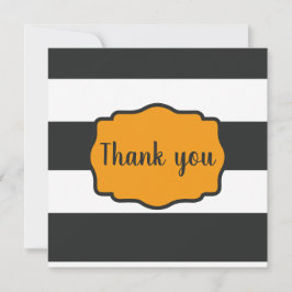 ハロウィストライプのンをテーマにした「ありがとう」 カード