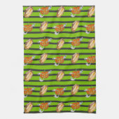 ハロウィストライプのン キッチンタオル (縦)