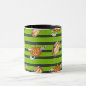 ハロウィストライプのン マグカップ (中央)