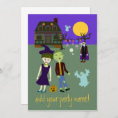 ハロウィニー招待状2 招待状 (正面/裏面)