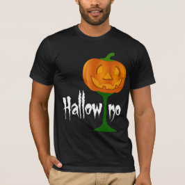 ハロウィノパンプキンワインガラスハロウィーン Tシャツ