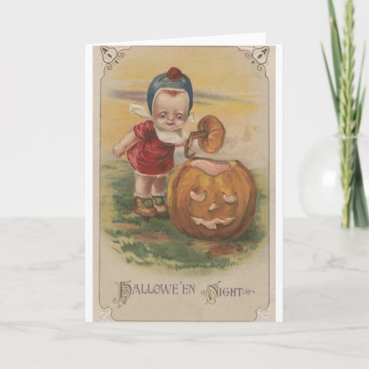 ハロウィビクトリアンン・ナイト・グリーティング・カード カード (正面)