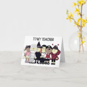 ***ハロウィンありがとうございます先生***ハロウィンカード カード (黄色い花)