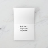 ***ハロウィンありがとうございます先生***ハロウィンカード カード (内部)