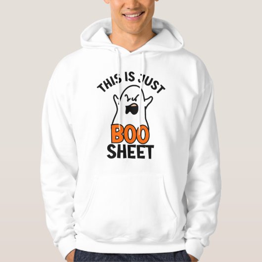 ハロウィンおばけのいたずら、「Boo Sheet」だってば！ パーカ (正面)