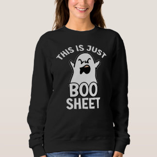 ハロウィンおばけのブラックジョークTシャツ いたずらおばけ スウェットシャツ