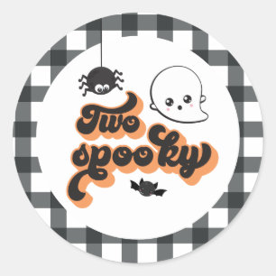 ハロウィンおばけの2歳の誕生日 ラウンドシール
