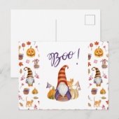 ハロウィンおばけ ポストカード (正面/裏面)