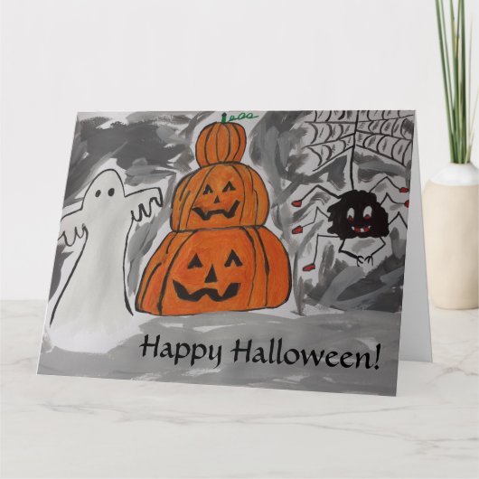 ハロウィンおめでとうございます カード (正面)