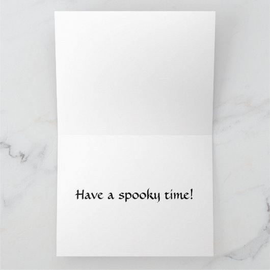 ハロウィンおめでとうのグリーティングカード カード (内部)