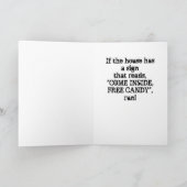 ハロウィンおめでとうのグリーティングカード サンキューカード (内部)