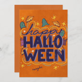 ハロウィンおめでとうカード シーズンカード (正面/裏面)