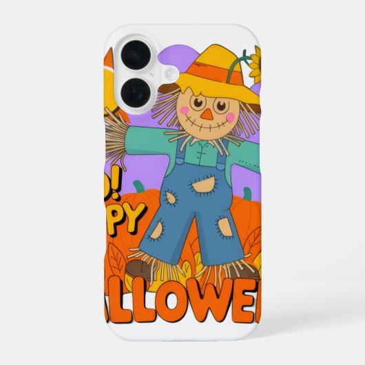 ハロウィンおめでとう少年  iPhone 16ケース (裏面)