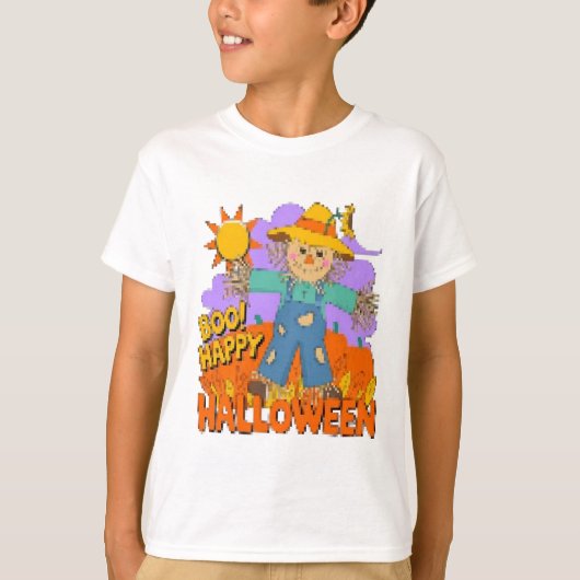 ハロウィンおめでとう少年  Tシャツ (正面)