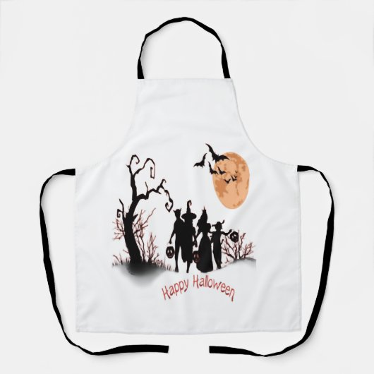 ハロウィンおめでとう エプロン (正面)