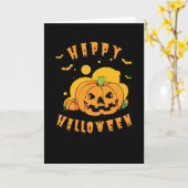 ハロウィンおめでとう カード (黄色い花)