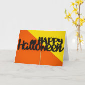 ハロウィンおめでとう カード (黄色い花)