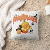 ハロウィンおめでとう クッション (ブランケット)