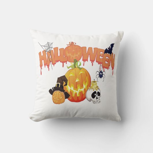 ハロウィンおめでとう クッション (正面)