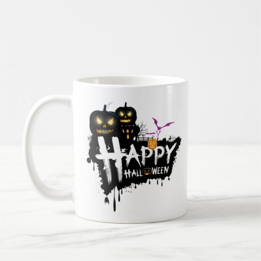 ハロウィンおめでとう コーヒーマグカップ (左)