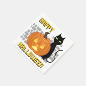 ハロウィンおめでとう スタンダードカクテルナプキン (角)