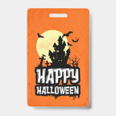 ハロウィンおめでとう バッジ (裏面)