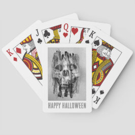 ハロウィンおめでとう。ボロボロのドクロ トランプ