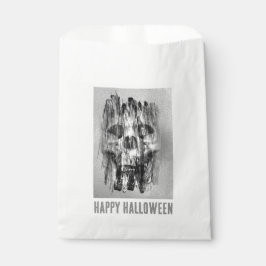ハロウィンおめでとう。ボロボロのドクロ フェイバーバッグ