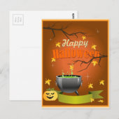 ハロウィンおめでとう ポストカード (正面/裏面)