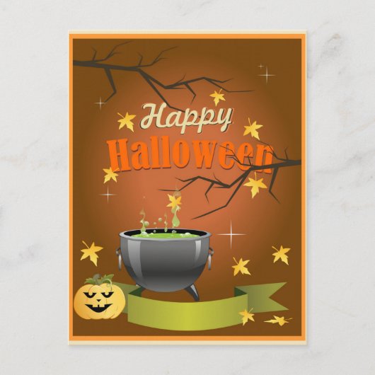 ハロウィンおめでとう ポストカード (正面)