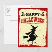 ハロウィンおめでとう ポストカード (正面/裏面)