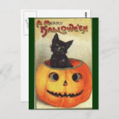 ハロウィンおめでとう ポストカード (正面/裏面)