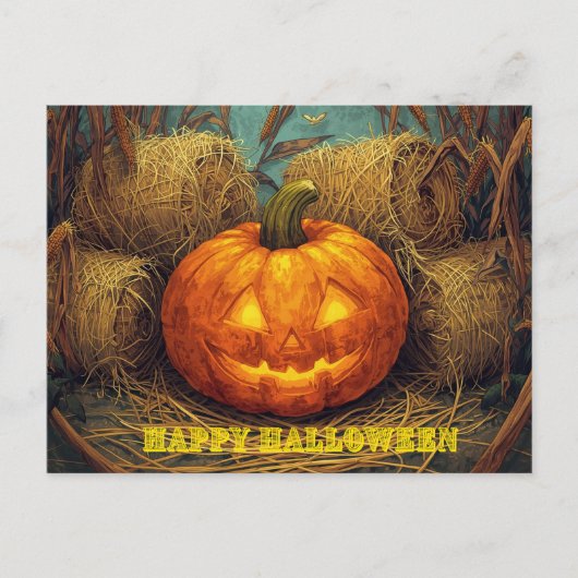 ハロウィンおめでとう ポストカード (正面)