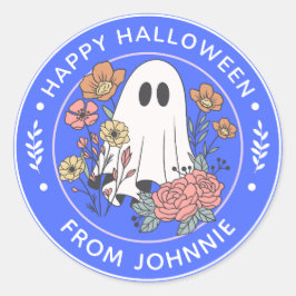 ハロウィンおめでとう ラウンドシール