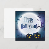 ハロウィンおめでとう 招待状 (正面/裏面)