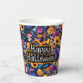 ハロウィンおめでとう 紙コップ (正面)