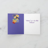 ハロウィンおめでとう 3つ折りグリーティングカード カード (内部)