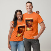 ハロウィンおめでとう。3Dの人間のドクロ Tシャツ (ユニセックス)