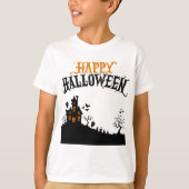 ハロウィンおめでとう Tシャツ (正面)
